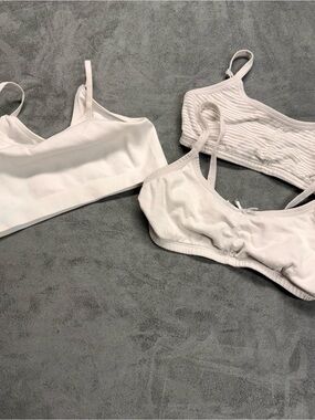 🔥 Closet Sale — 3 for $25 / 5 for $40 - Joe Fresh White  Bralette Set of 3
